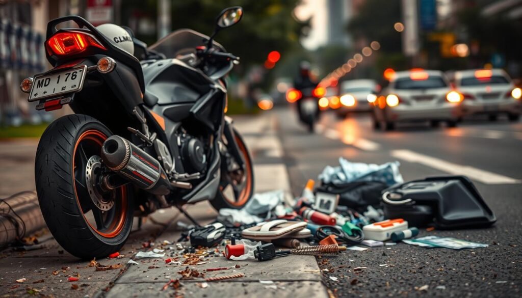 motorcycle accident injury claim